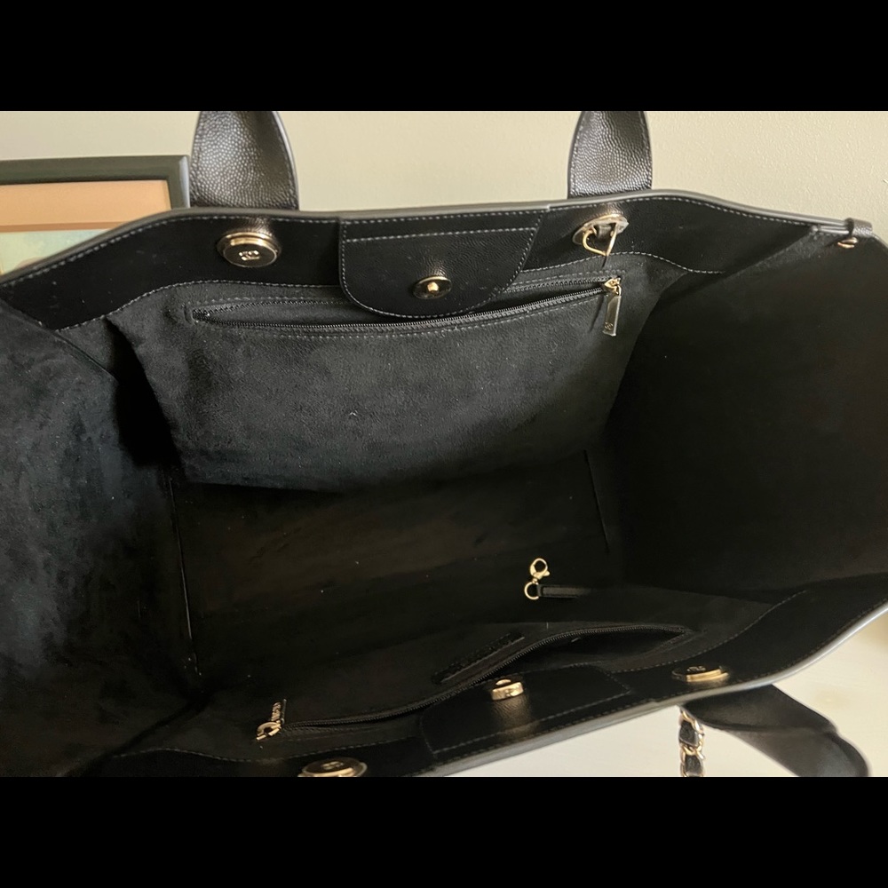 Chanel deauville tote large caviar - Picture 15 of 16